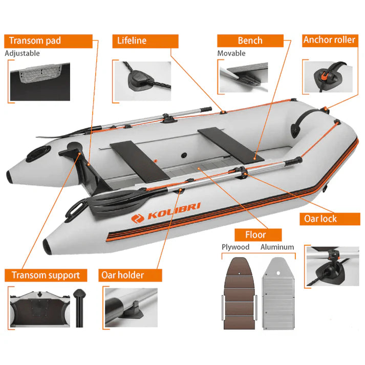 Inflatable motor boat Kolibri KM-330D