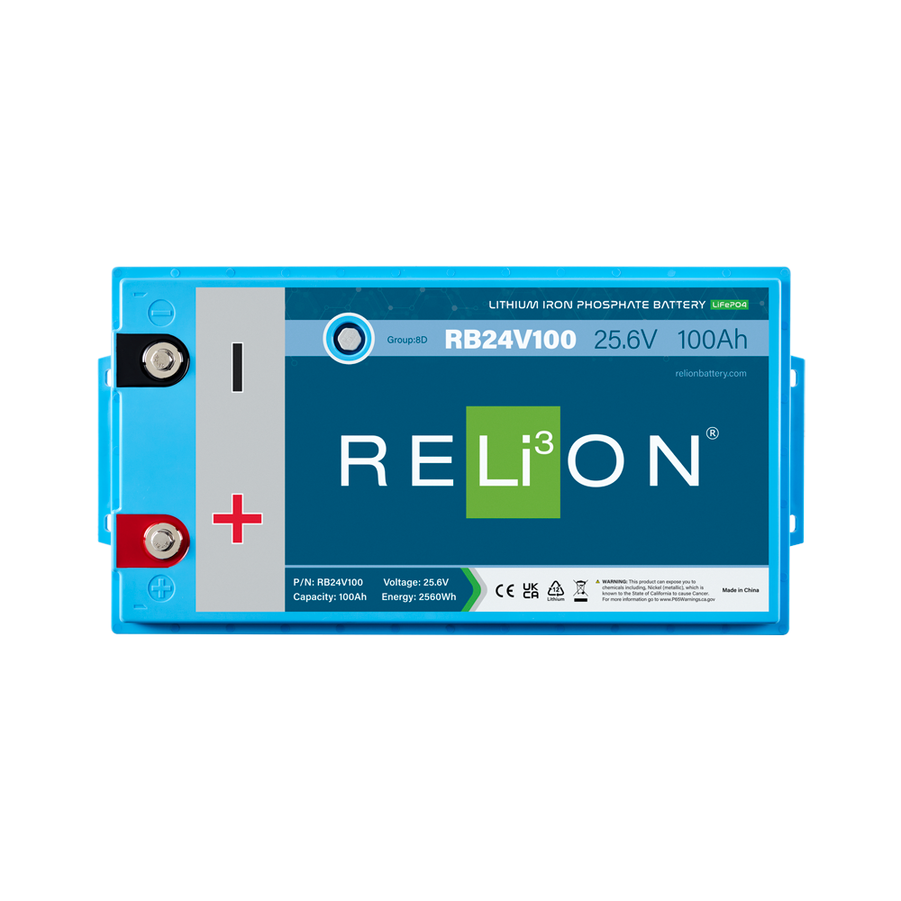 RELiON RB24V100 Deep Cycle Lithium Battery (Top view)