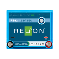 RELiON RB52 Deep Cycle Lithium Battery (Top view)