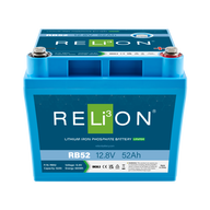 Shop RELiON RB52 12V 52Ah lithium battery at Crabzz. Reliable and high-capacity, with delivery across Ontario and Canada. Buy now!