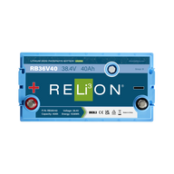 RELiON RB36V40 Lithium Deep Cycle Battery (Top view)