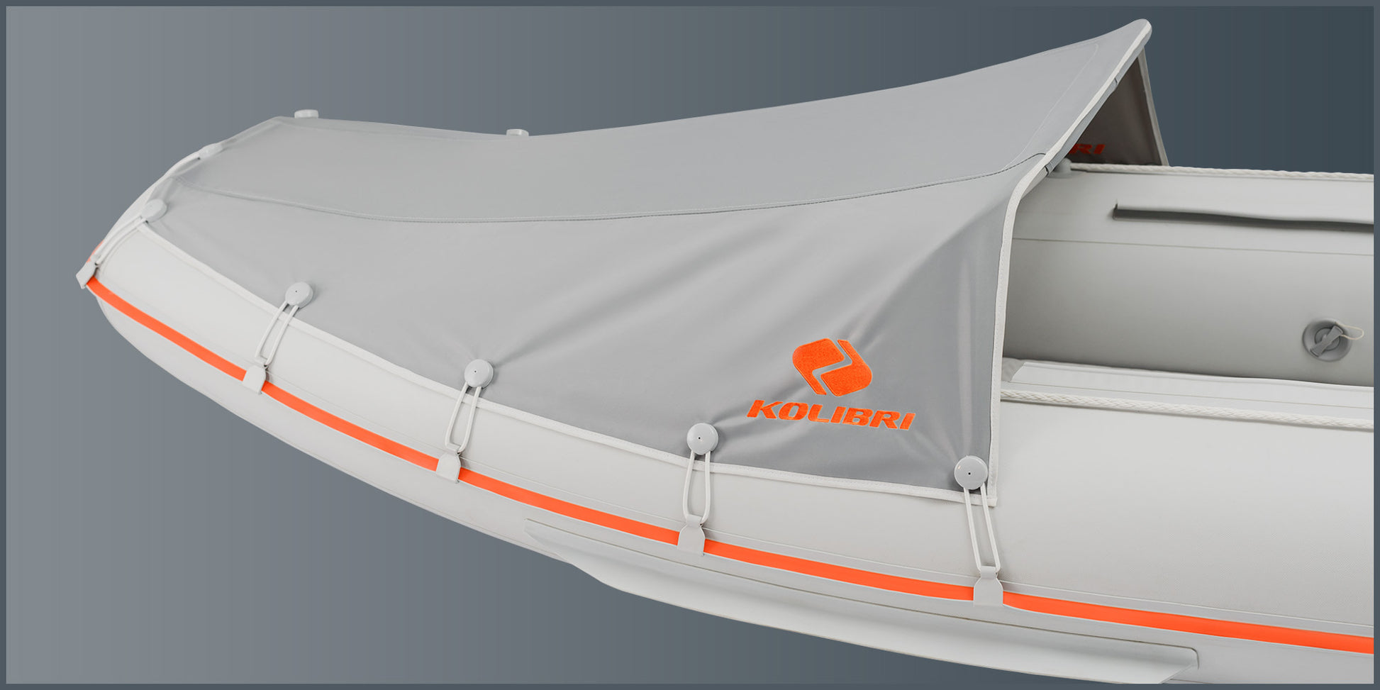 Buy Removable dodger for Kolibri inflatable Boat (canoe) and other accessories in Canada and the United States.