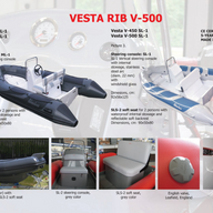 Description of the Rigid Inflatable Boat Adventure Vesta V-500