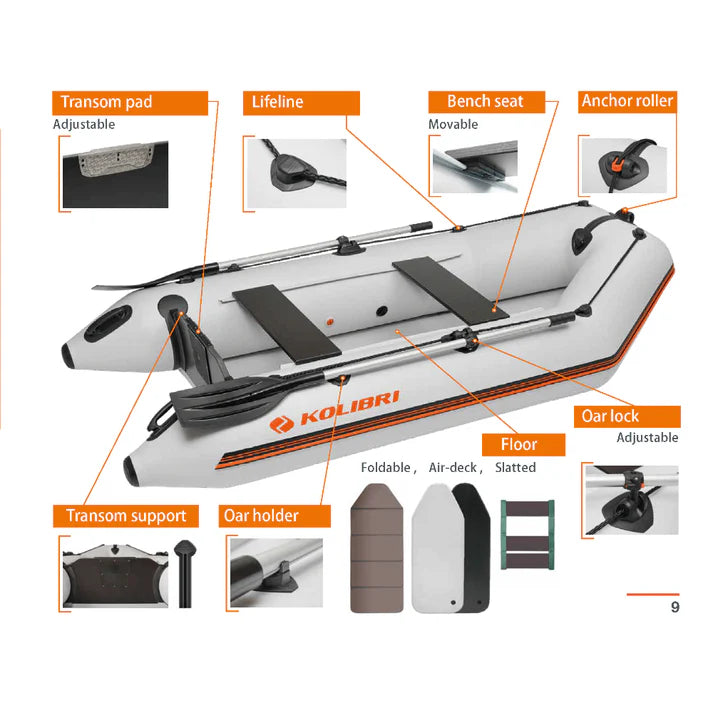 Inflatable motor boat Kolibri KM-330