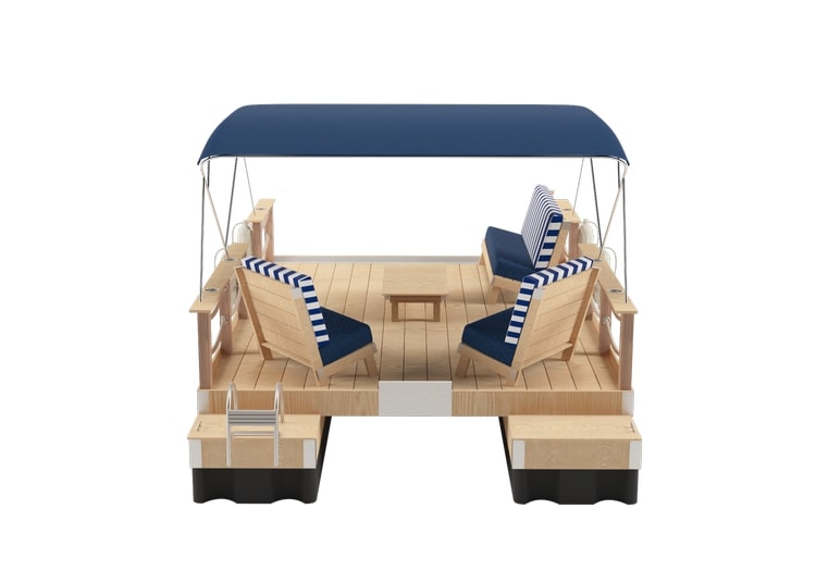 Terraflo Le Nautique Striped Blue Back