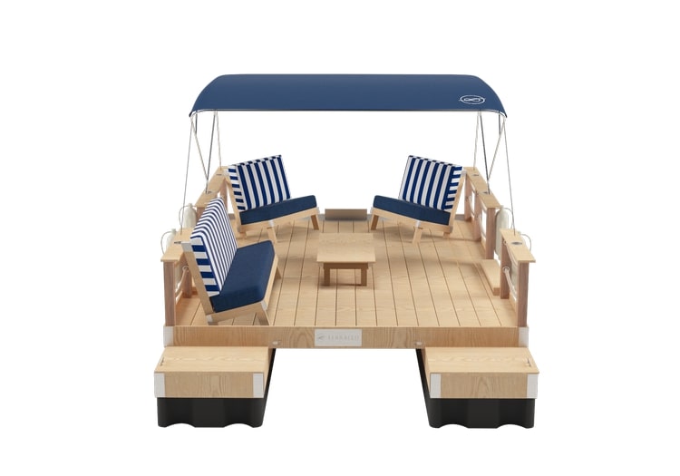 Terraflo Le Nautique Striped Blue Front