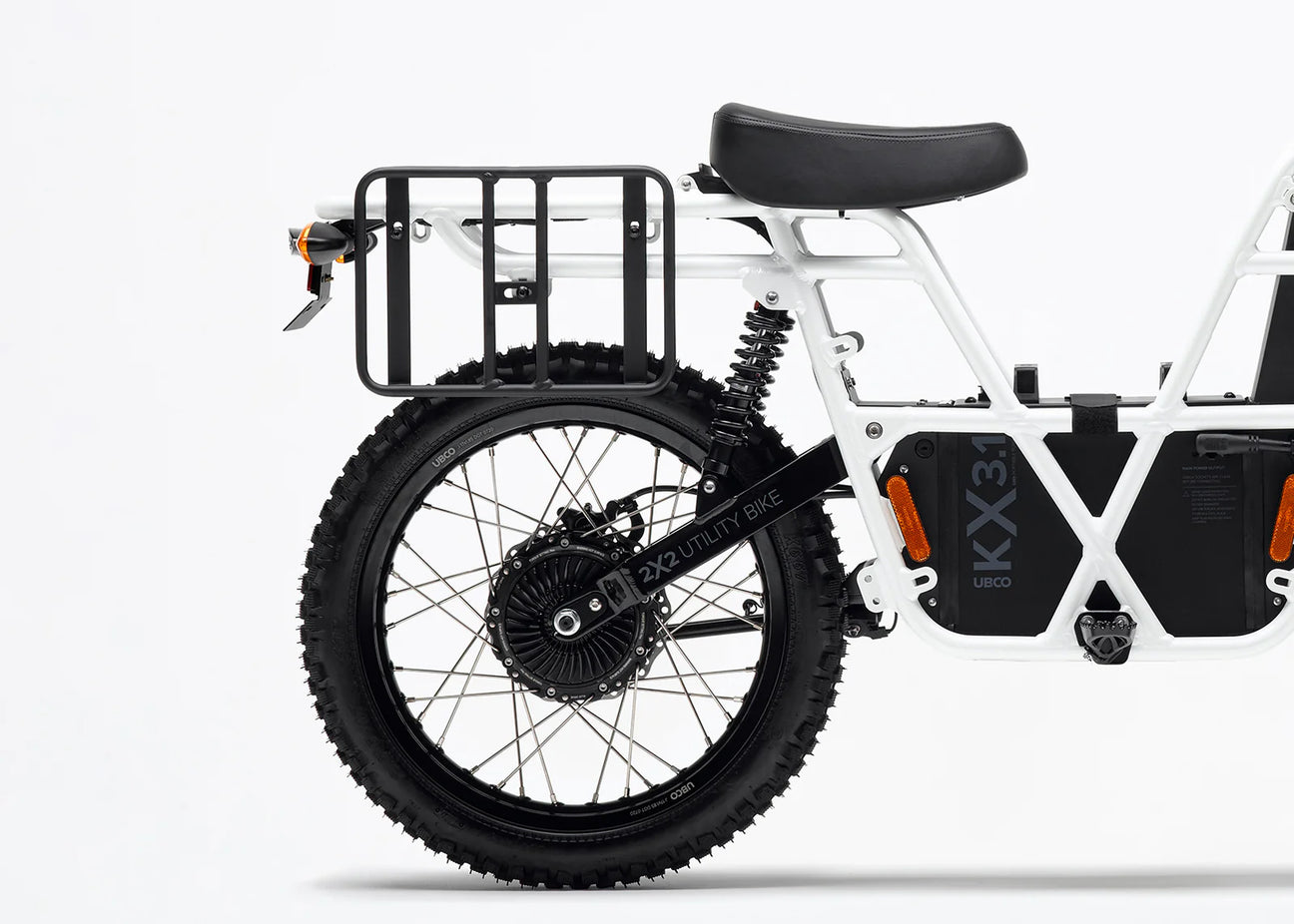 UBCO 2X2 Pannier Frames mounted on eBike