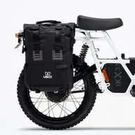 Bag mounted on UBCO 2X2 Pannier Frames