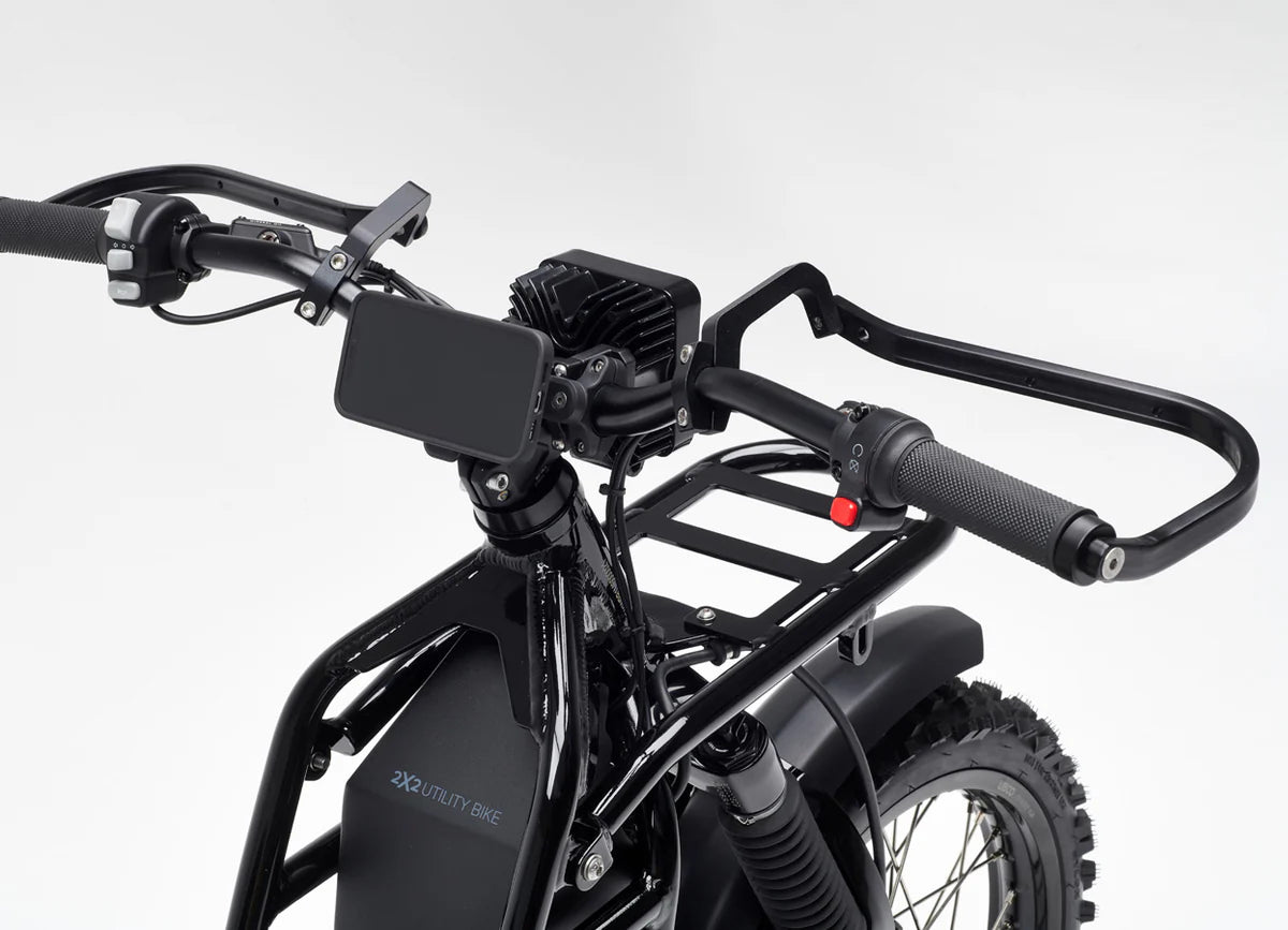 View of UBCO 2X2 Lever Guard Set on the eBike
