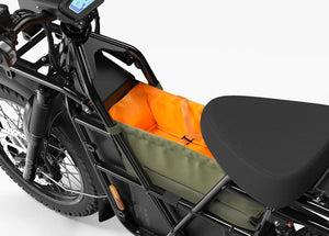 UBCO Center Bag - Green mounted on the eBike