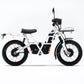 UBCO 2X2 Front Cargo Deck in White mounted on the eBike