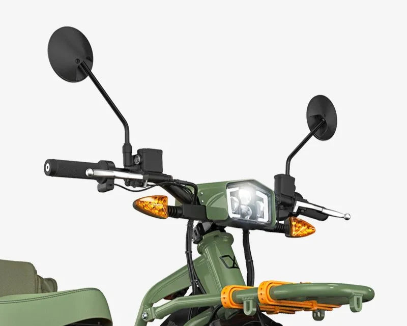 UBCO Mirrors mounted on the eBike