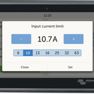 Victron Energy Ekrano GX Setting Limit