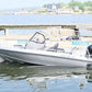 Aluminum boat UMS 585CC 19.5ft neer the pier