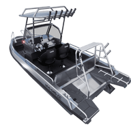 Aluminum boat UMS 585CC 19.5ft (Rear view)