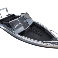 Aluminum boat UMS 585DC 19.5ft (Front view)