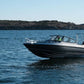 Aluminum boat UMS 655DC 21ft on the water