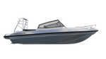 Aluminum boat UMS 655DC 21ft (Side view)