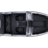 Aluminum boat UMS 655DC 21ft (Top view)