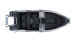 Aluminum boat UMS 655DC 21ft (Top view)
