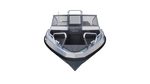 Aluminum boat UMS 655DC 21ft (Front view)