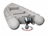 boat with electric steerable outboard motor 11 kw by rim drive technology Canada