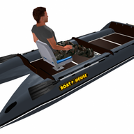 Inflatable Boat Pontoon Catamaran BoatHouse SF395