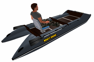 Inflatable Boat Pontoon Catamaran BoatHouse SF395