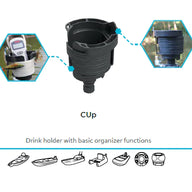 Cup Holder with Basic Organizer Functions 