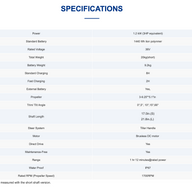 electric outboard parsun specification