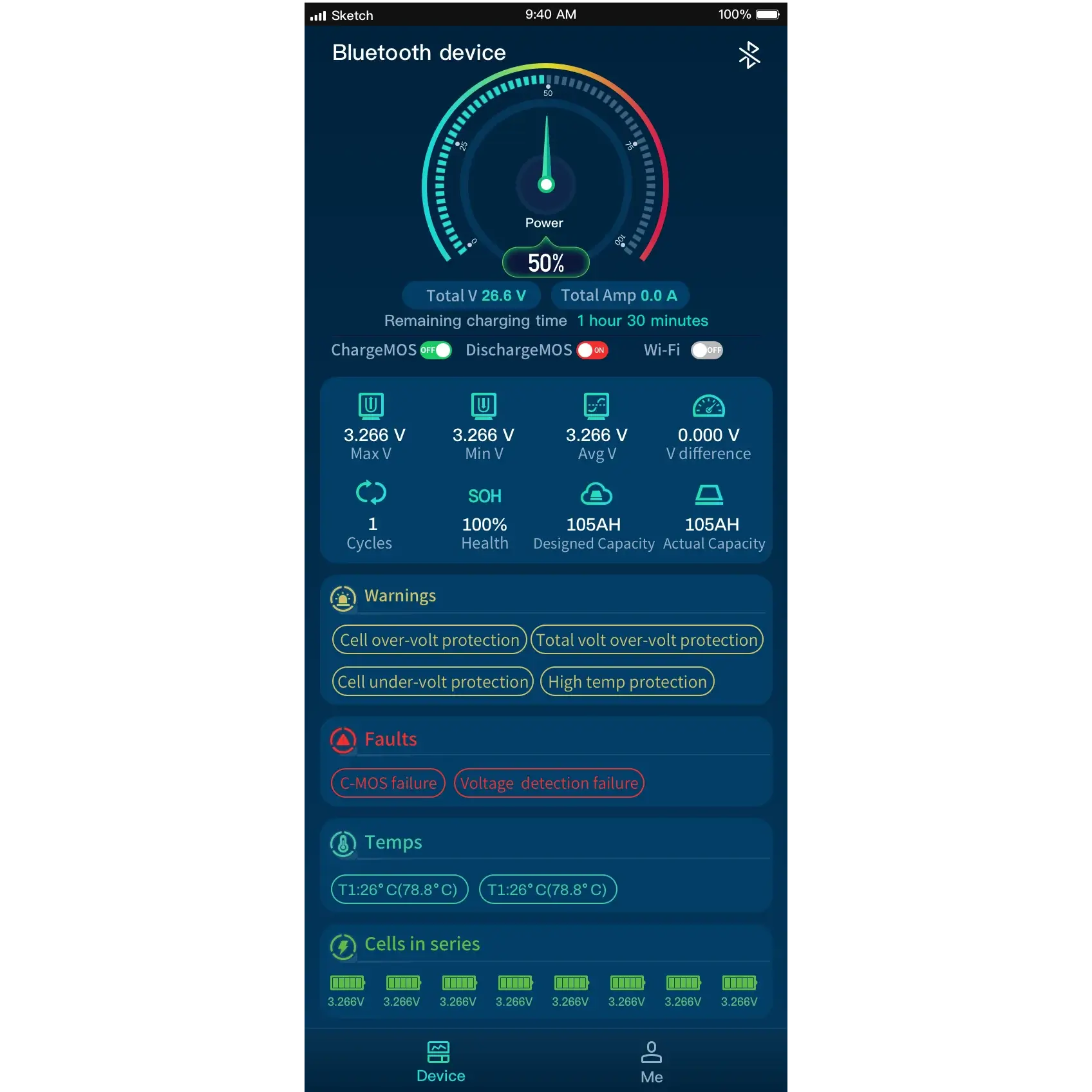 Epoch Lithium Marine Battery 12v 50ah bluetooth apps in Canada