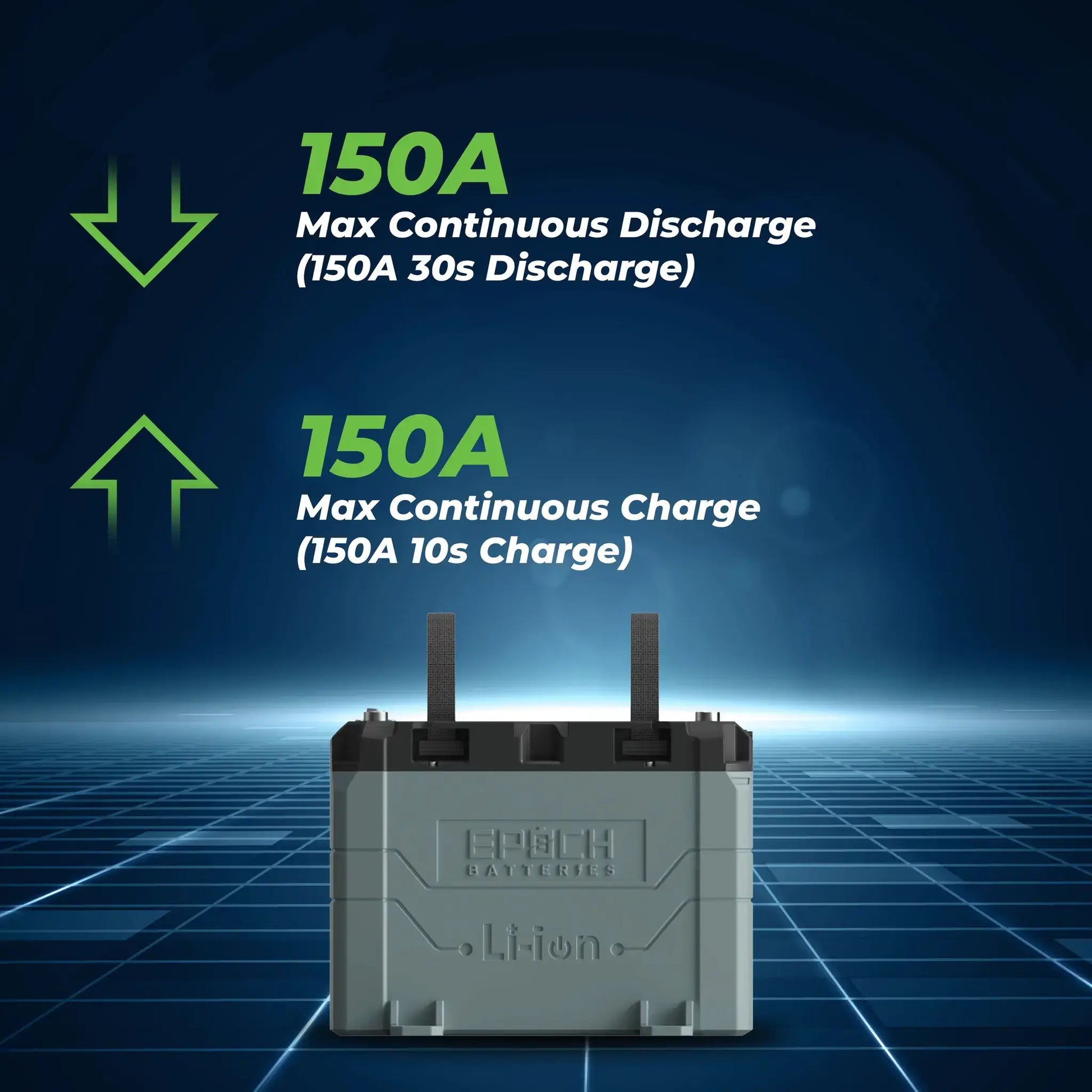 Epoch Lithium Marine Battery 12v 50ah charge