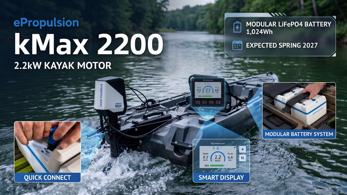 Electric Outboard ePropulsion kMax 2200