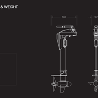 Electric Outboard Kit Momentum M10 (20hp) wtih MB6 Battery