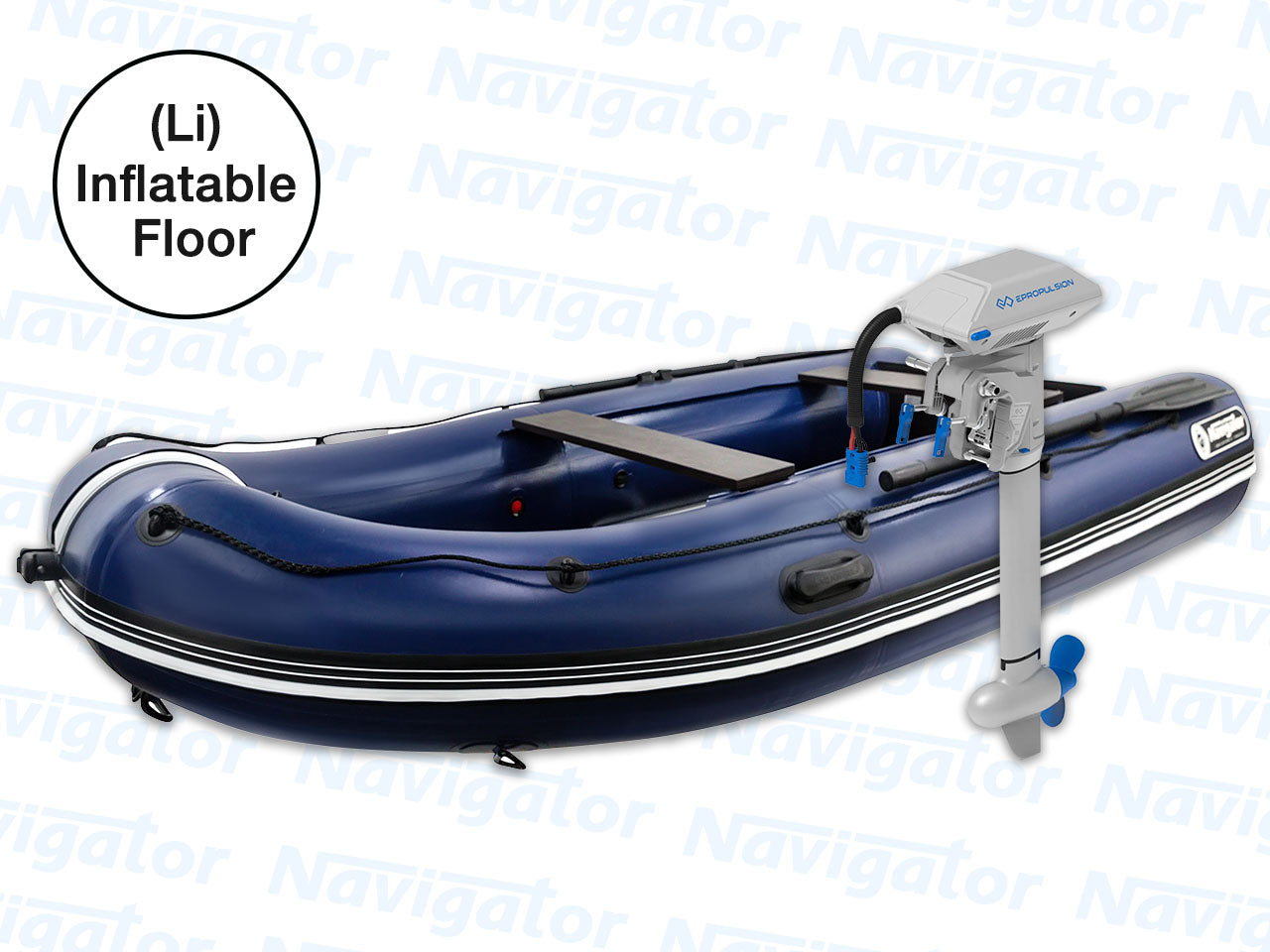 Buy Navigator LI 400 + ePropulsion Navy 3.0 Evo with E60 Battery Bundle. An Inflatable Boats with Outboards For Sale in Canada and The U.S.