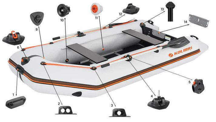Inflatable motor boat Kolibri KM-330D