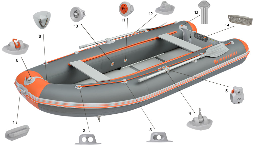 Buy Kolibri boat KM-360DSL and other Inflatable boat accessories in Canada and the United States.