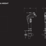 Electric Outboard Kit Momentum M10 (20hp) wtih MB6 Battery