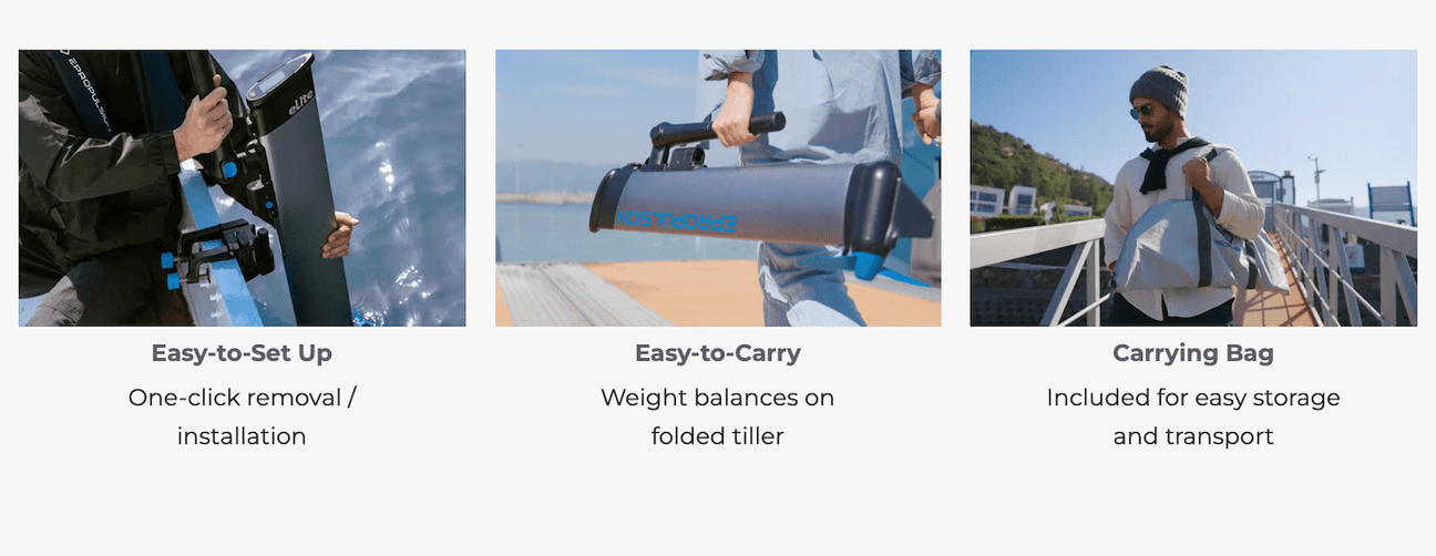 Electric Outboard Motor ePropulsion eLite 500W