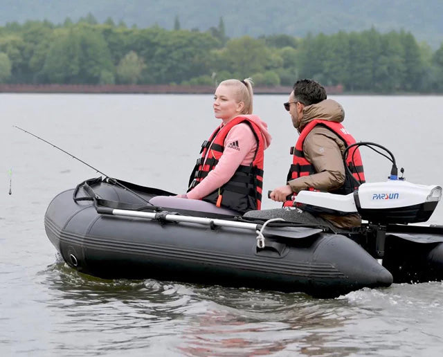 parsun joy 1.2 electric outboard motor in inflatable boat Canada