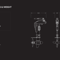 Electric Outboard Kit Momentum M10 (20hp) wtih MB6 Battery