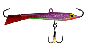 Jigging Lures Tackle Jigs Jigg UV Colors Epoxy Treble Hook New 38