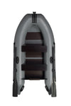 inflatable motor boat with slated floor
