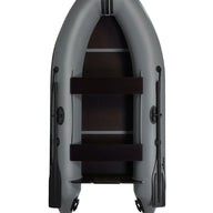 find inflatable motor boat with book type floor