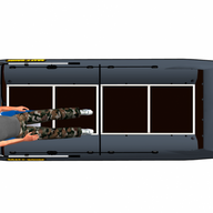 Inflatable Boat Pontoon Catamaran SF395 (Top view)