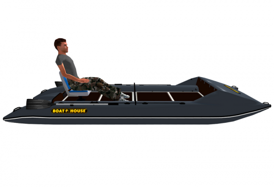 Inflatable Boat Pontoon Catamaran SF395 (Side view)