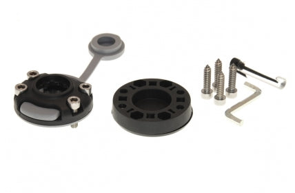 Universal lock and mounting pad for hardboard installation Borika NLB Black 