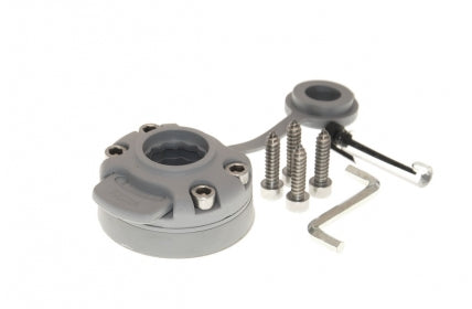 Universal lock and mounting pad for hardboard installation Borika NLB Grey