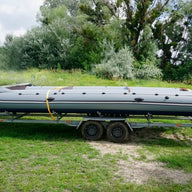 inflatable catamaran pontoon motor rowing boat tm660 for sale for 20 person
